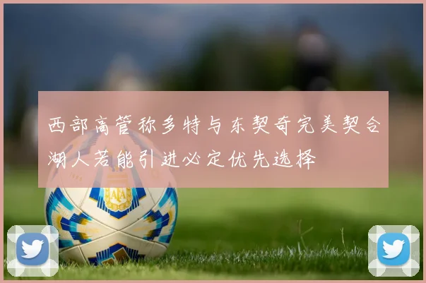 西部高管称多特与东契奇完美契合湖人若能引进必定优先选择